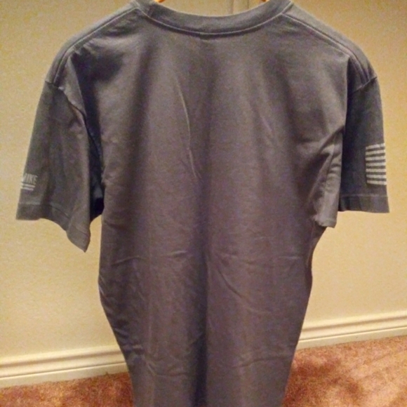 Oscar Mike T-Shirt (Gray & White) - Picture 2 of 3